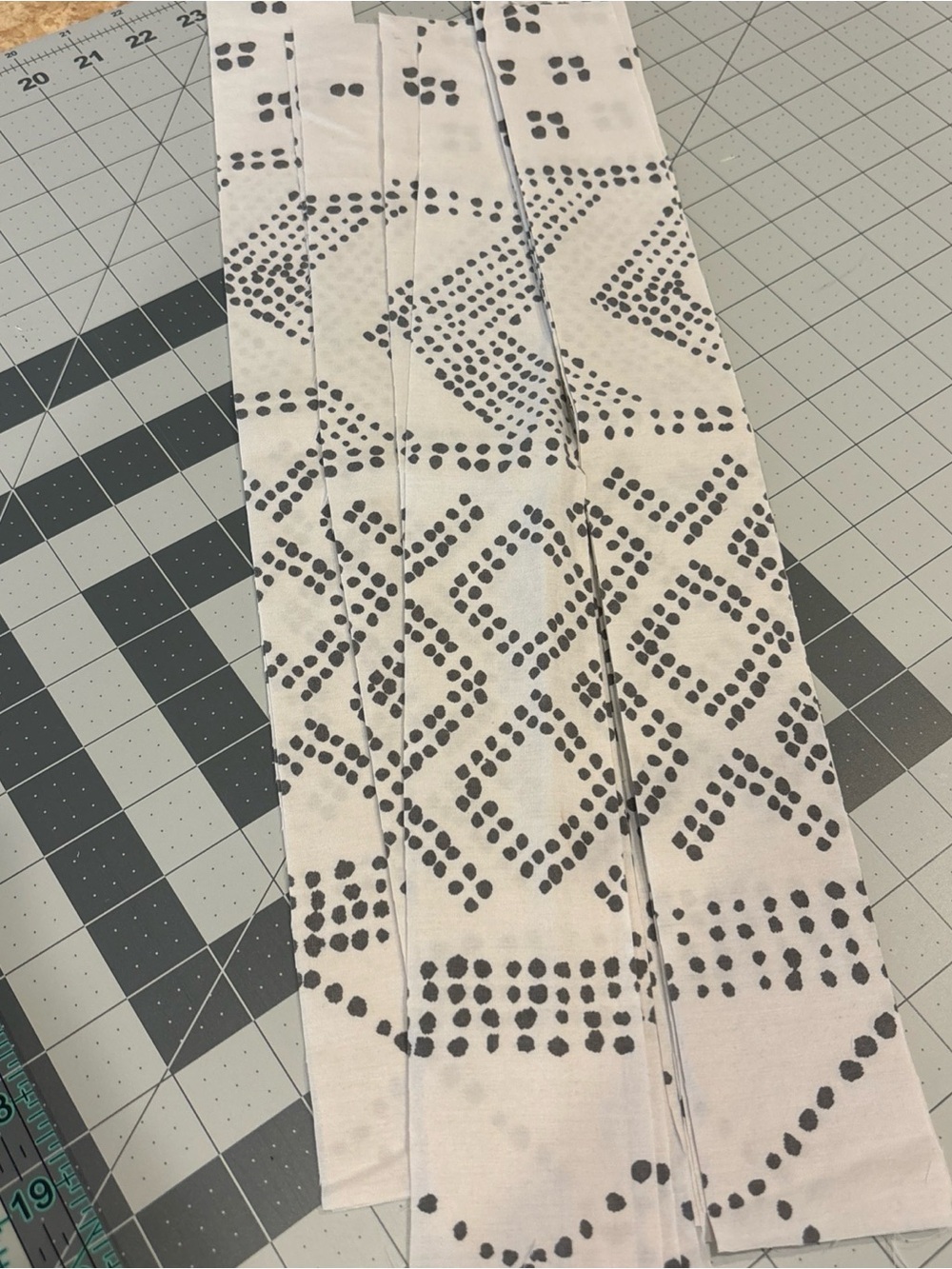 14-Piece Black & White Reclaimed Fabric Quilting Strip Bundle